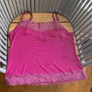 Bundle of two Felina purple Lace Trim Camisole and other Nordstrom one.